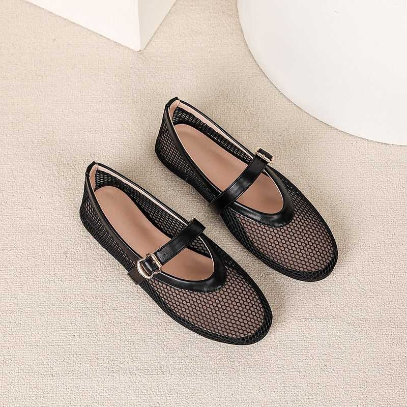Mesh Ballerina Flat