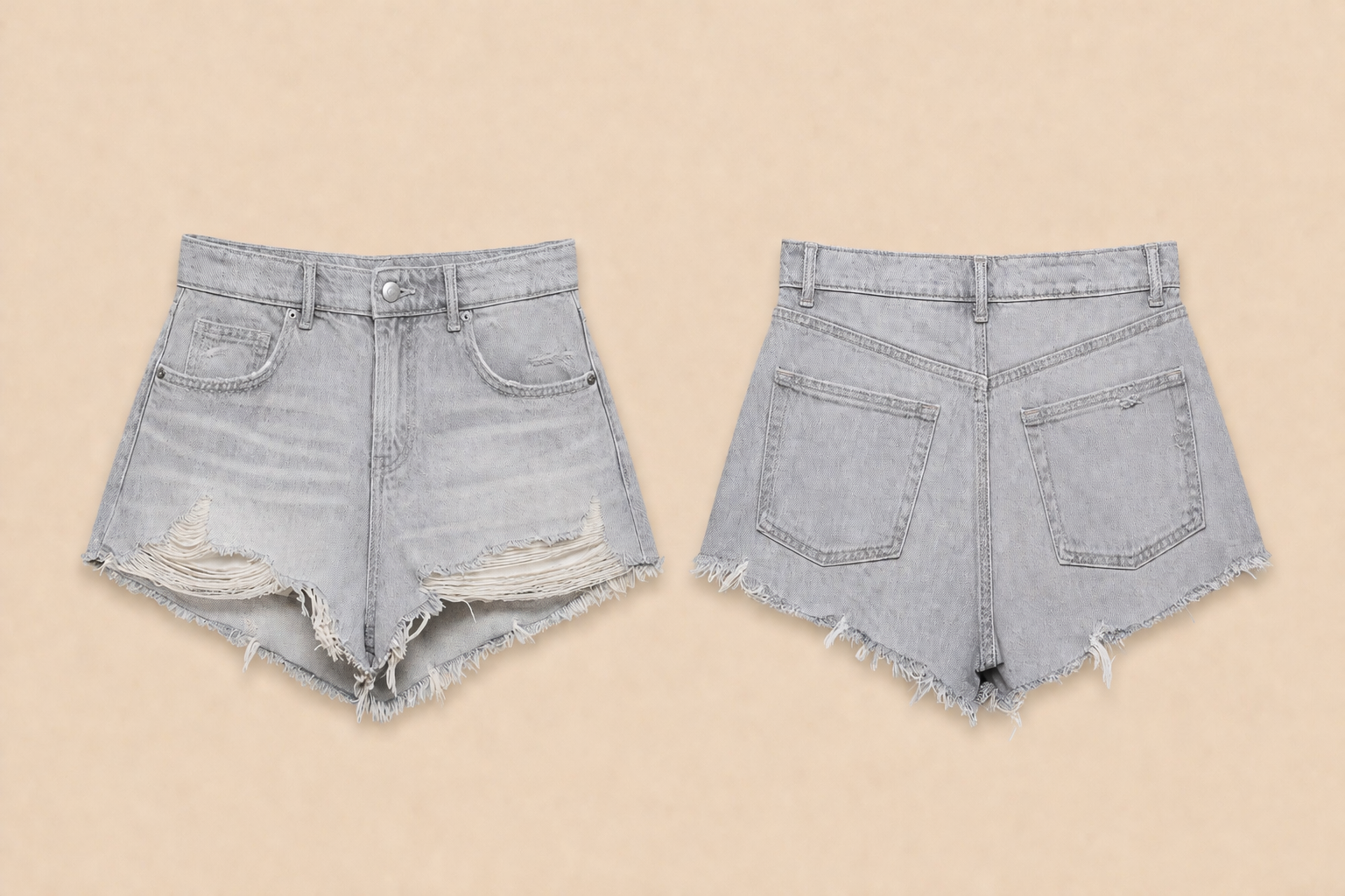 Denim hotpants