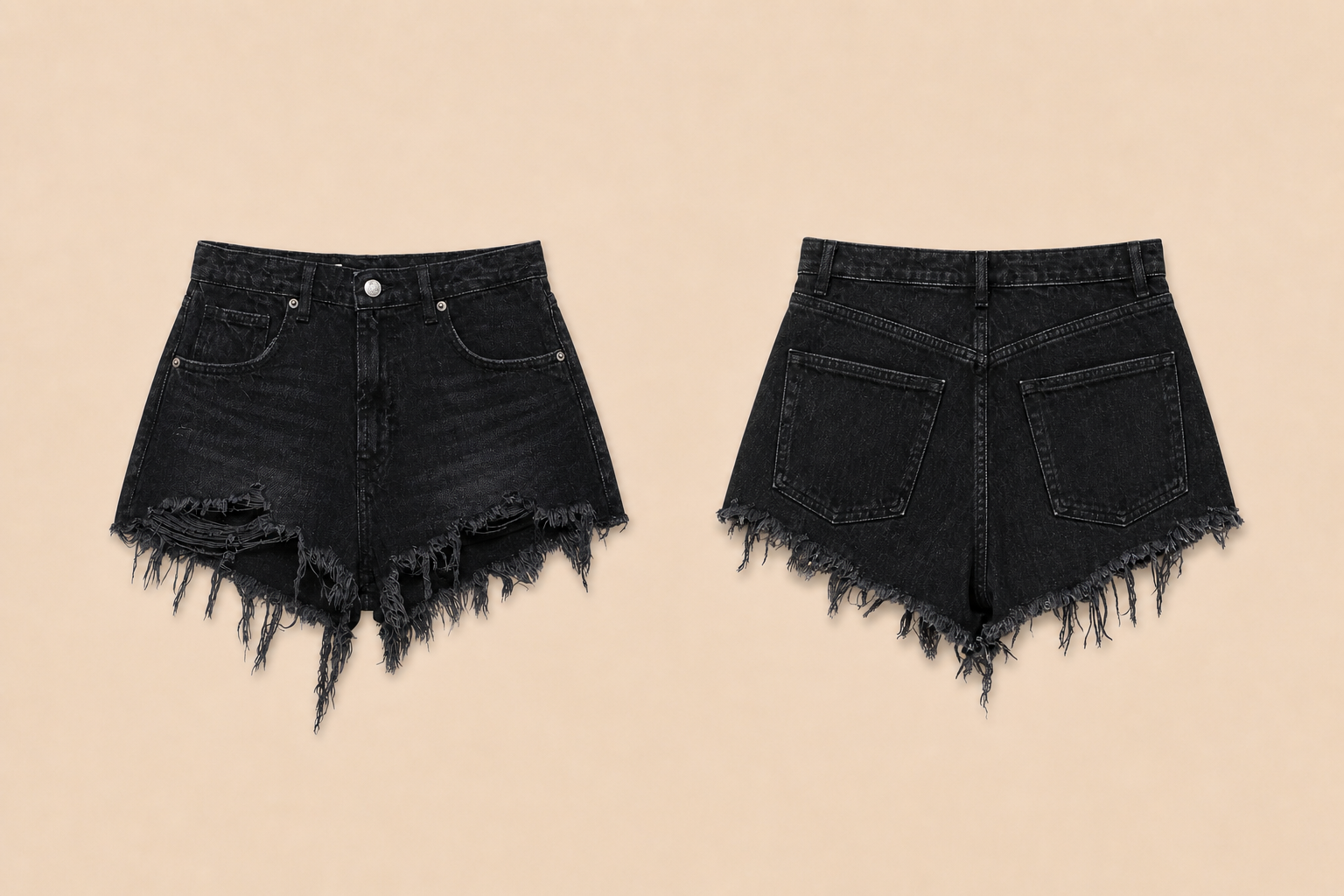 Denim hotpants