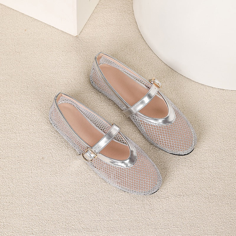 Mesh Ballerina Flat