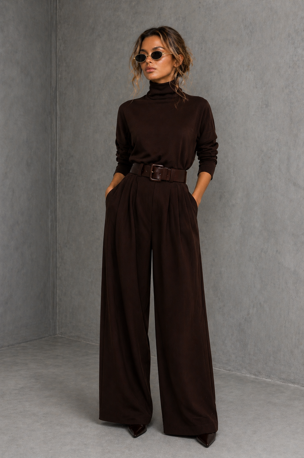 Wide Leg Pants Set