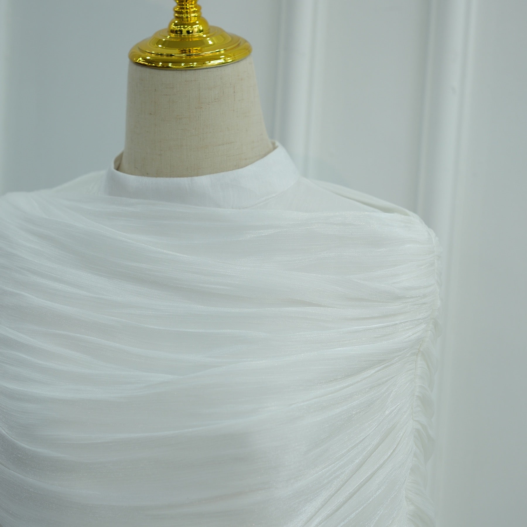 Rüschen Maxi Kleid