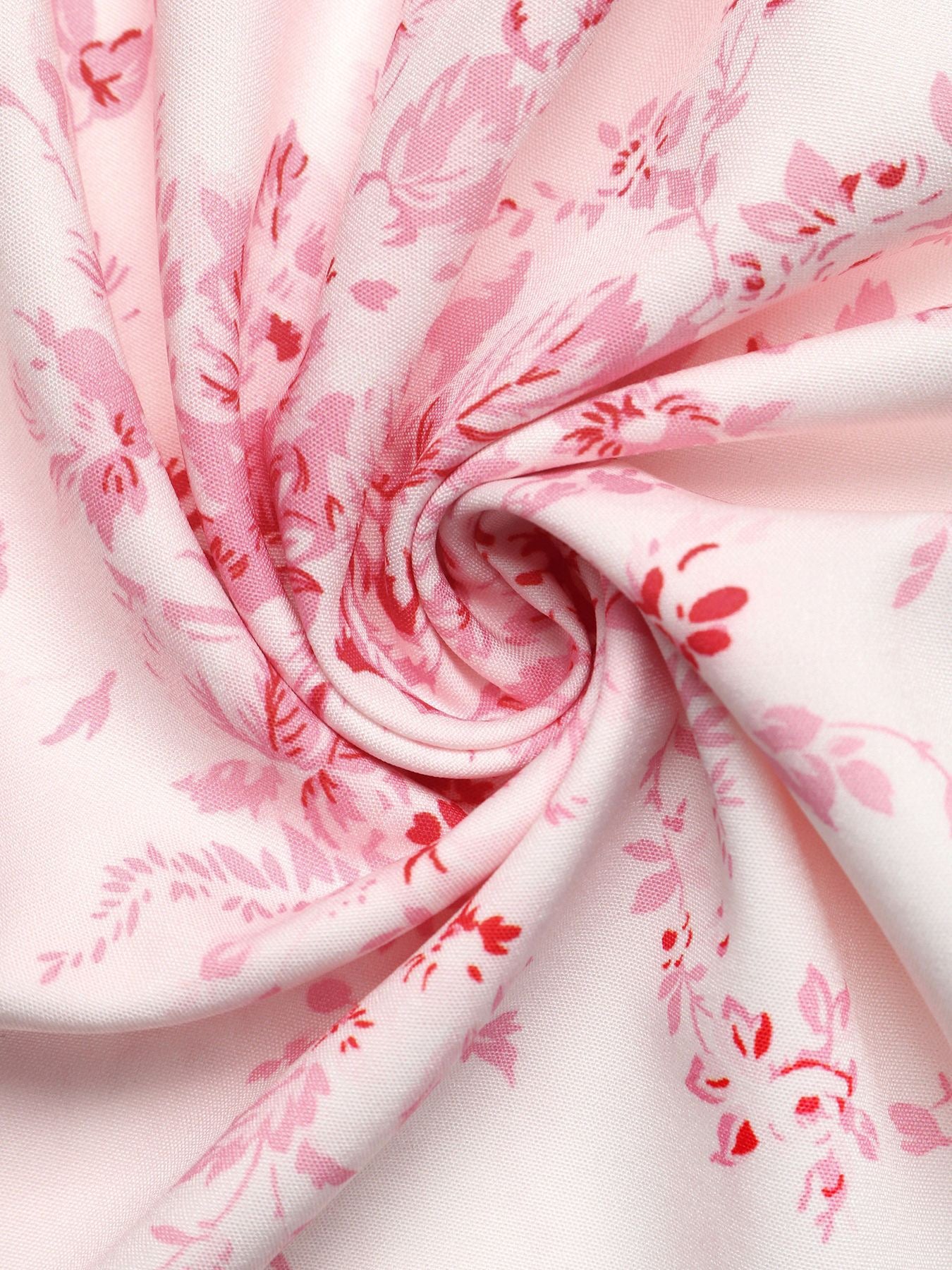 Pink floral dress