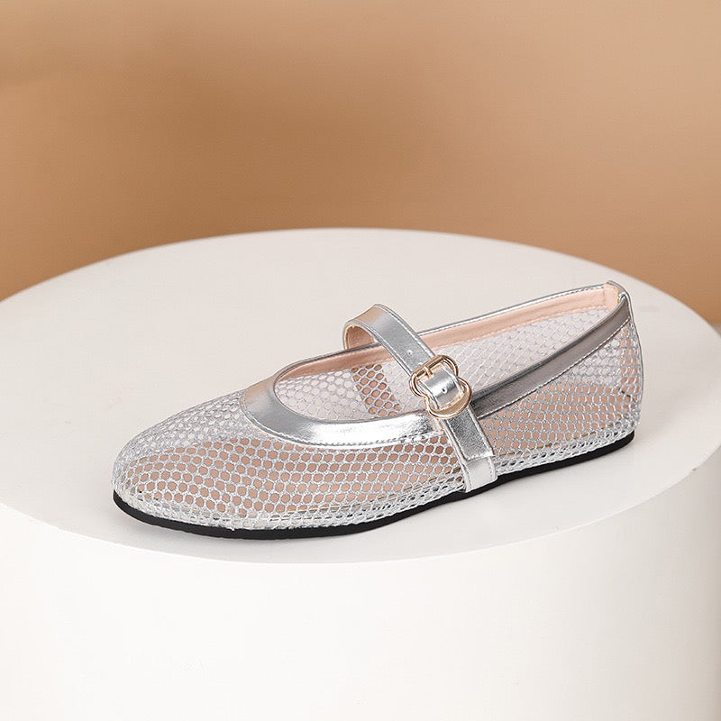Mesh Ballerina Flat