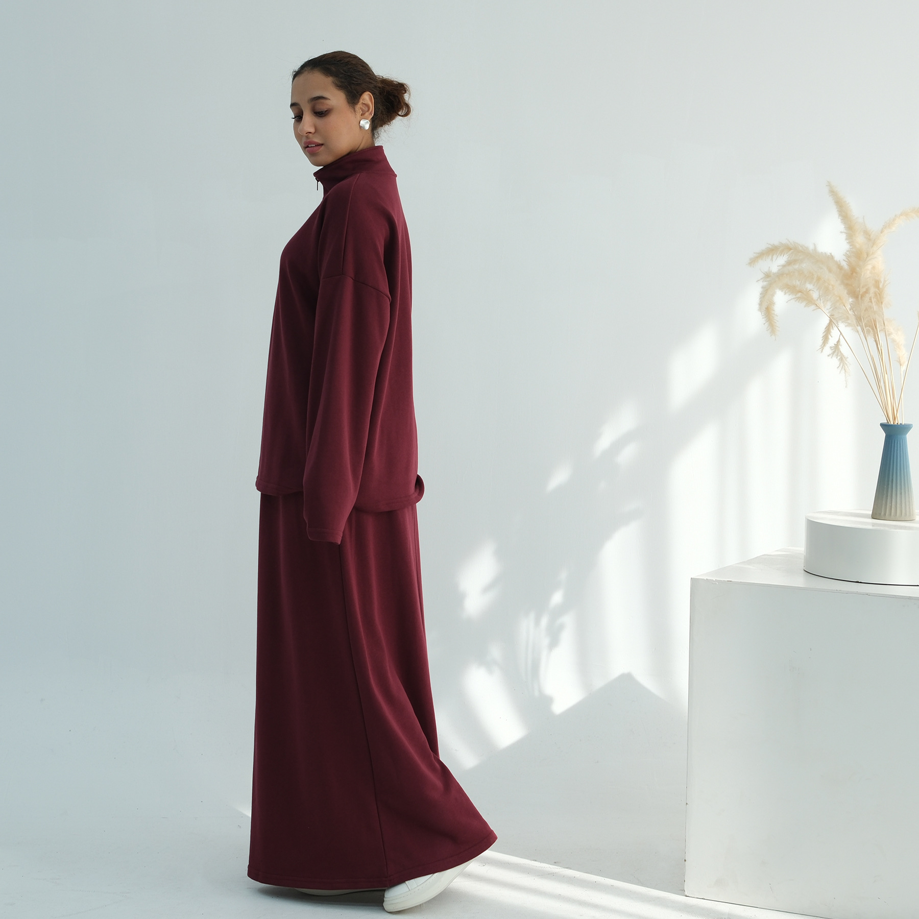 Rollkragen Set Abaya