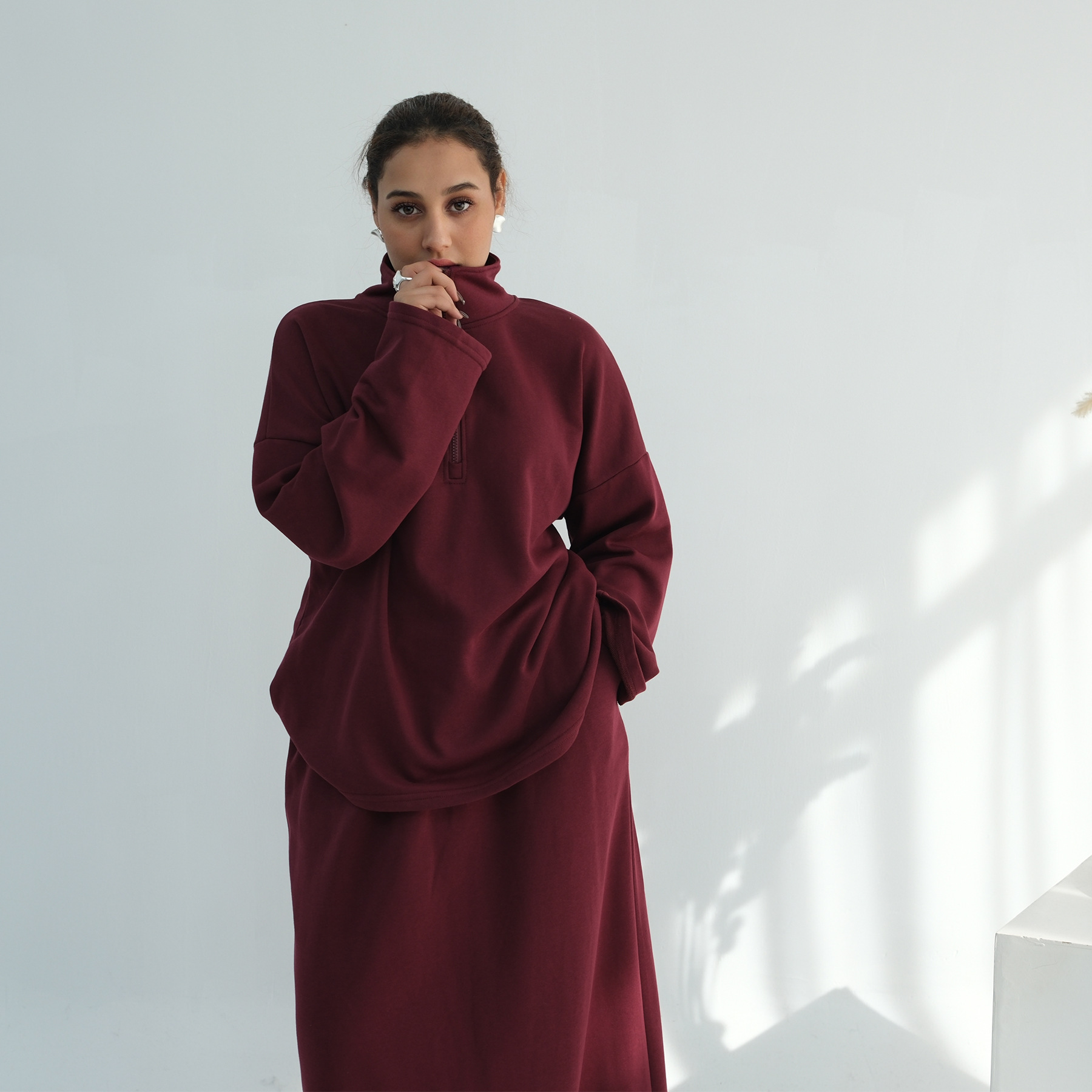 Rollkragen Set Abaya