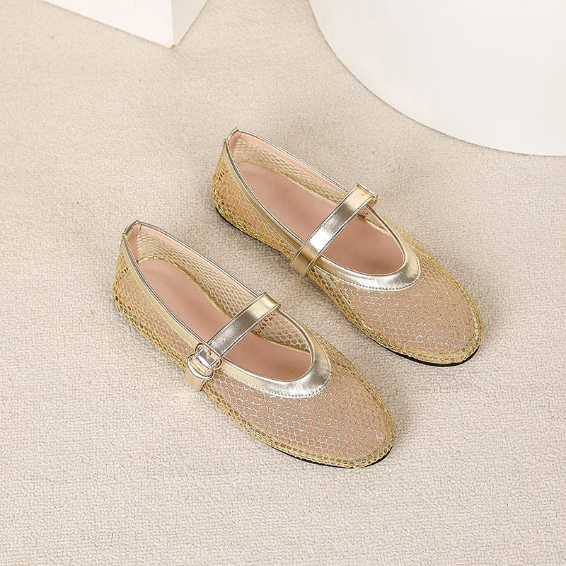 Mesh Ballerina Flat
