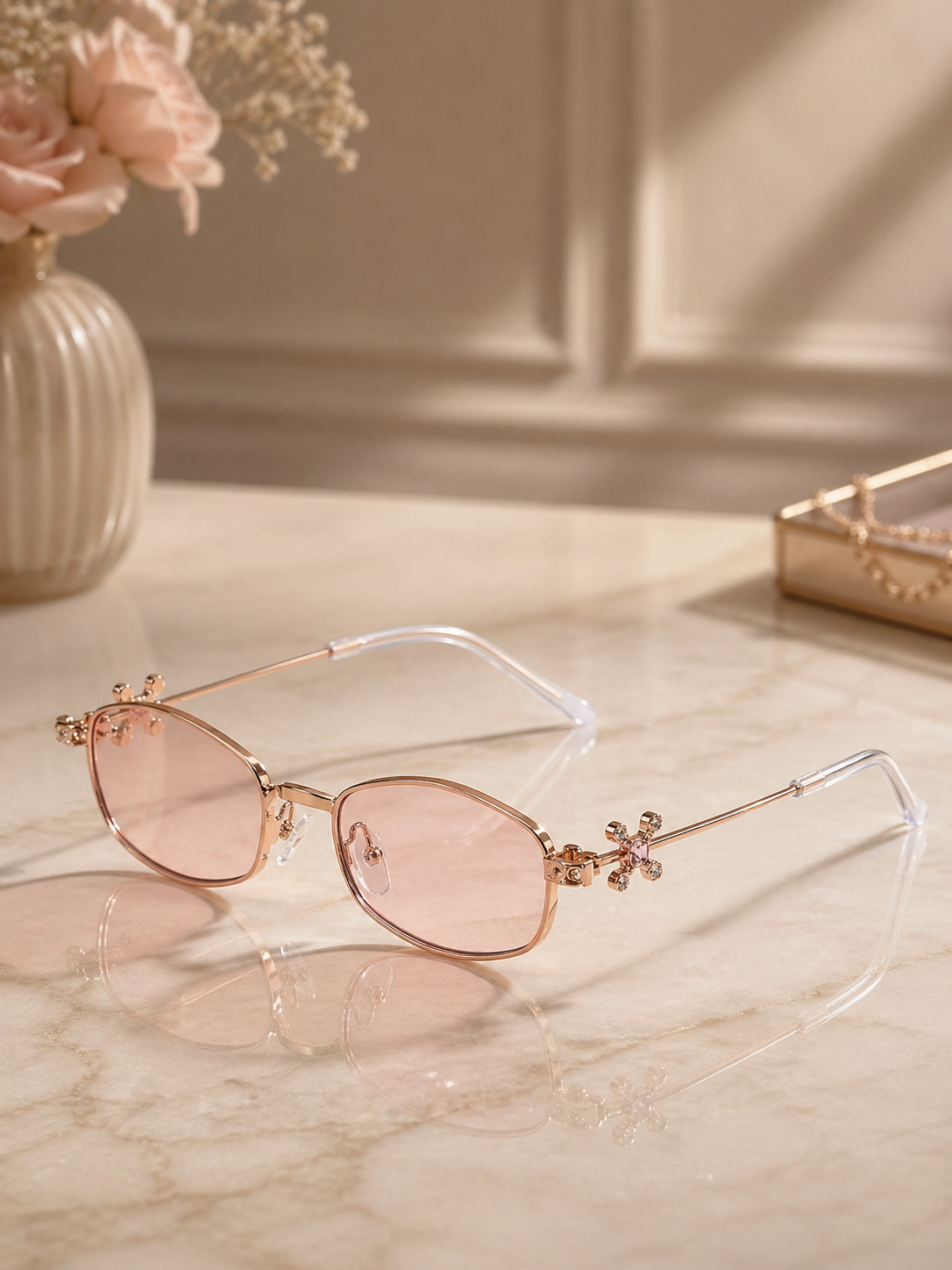 Floral glasses