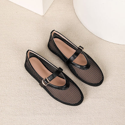Mesh Ballerina Flat