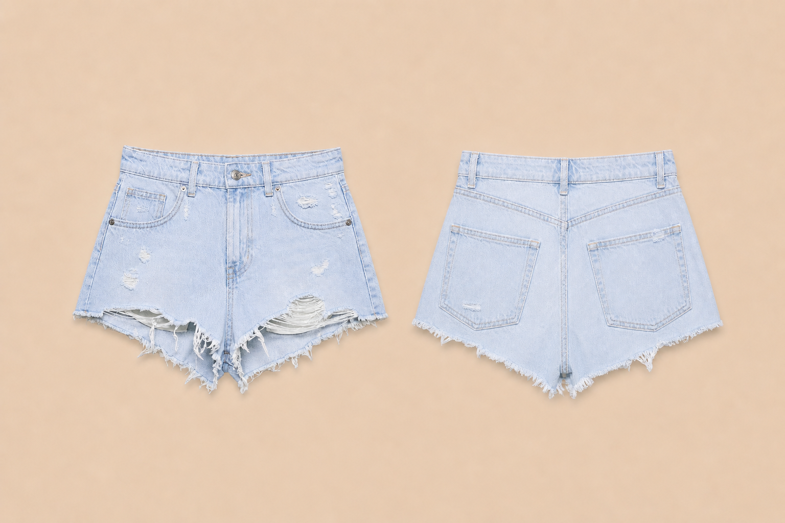 Denim hotpants