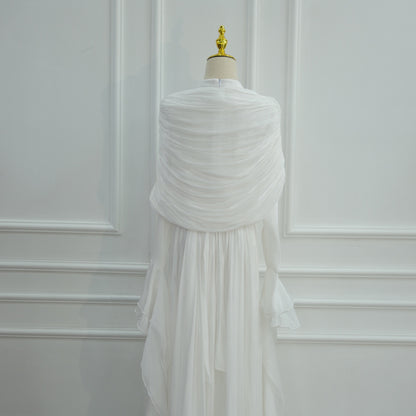 Rüschen Maxi Kleid