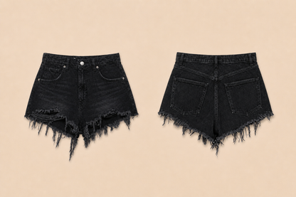 Denim hotpants