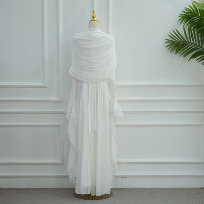Rüschen Maxi Kleid