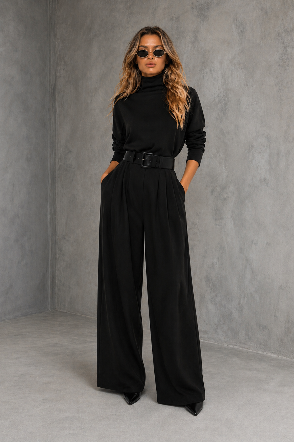 Wide Leg Pants Set