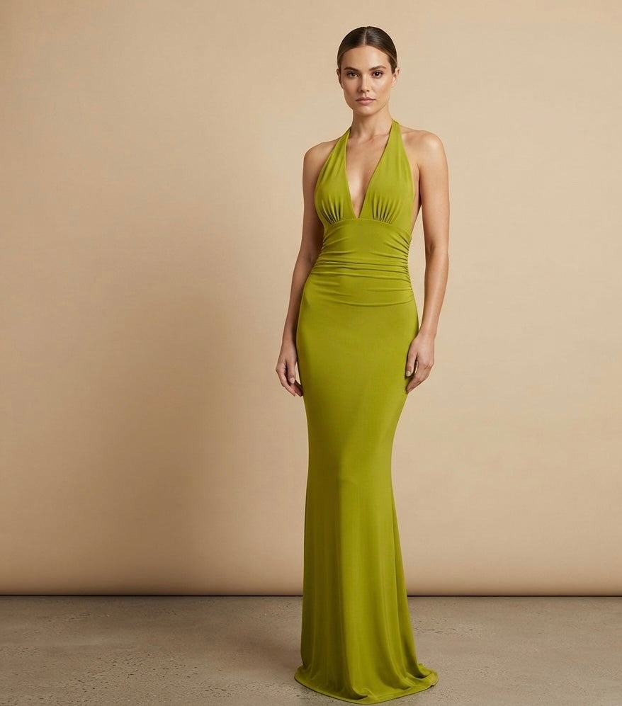 Halter Maxi Kleid