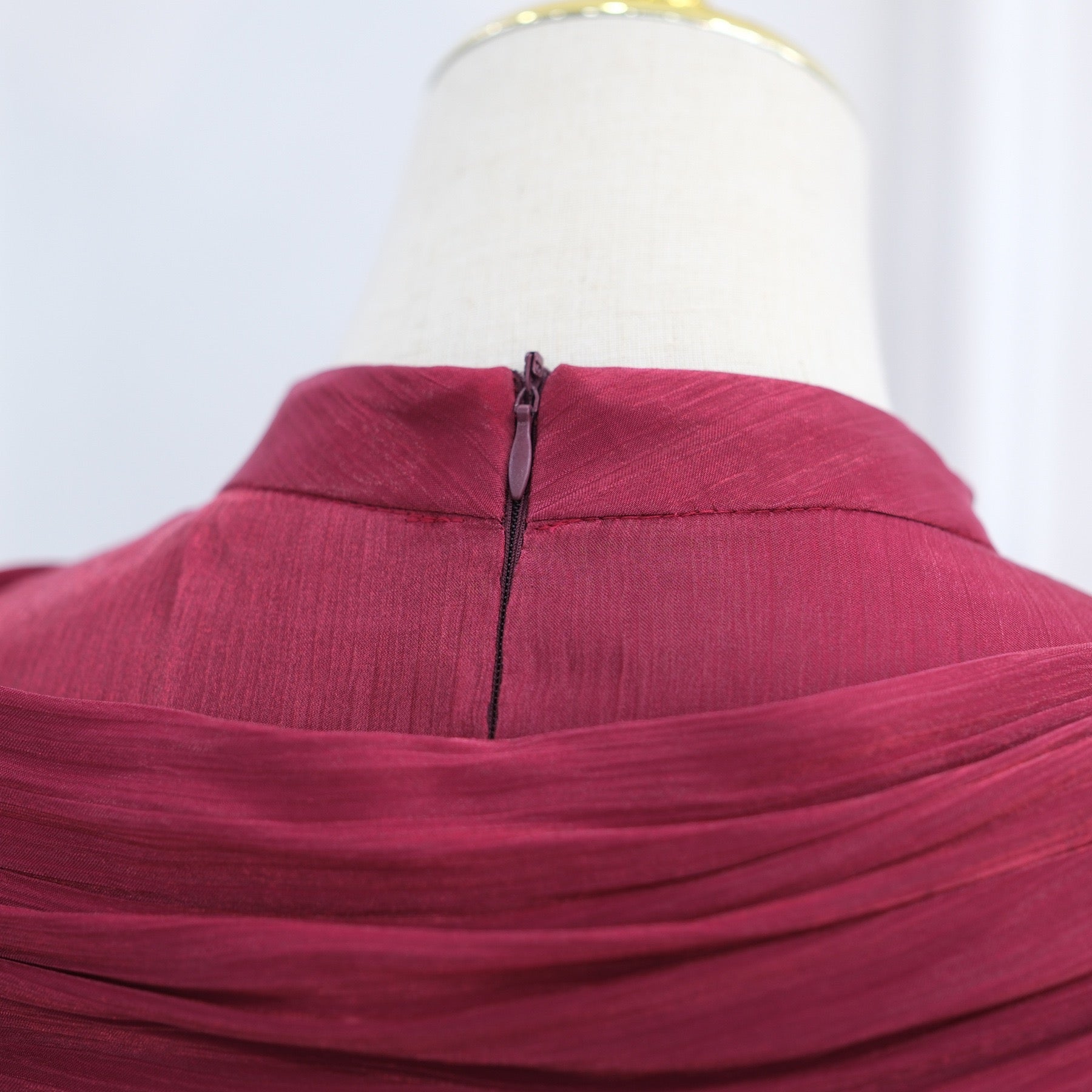 Rüschen Maxi Kleid