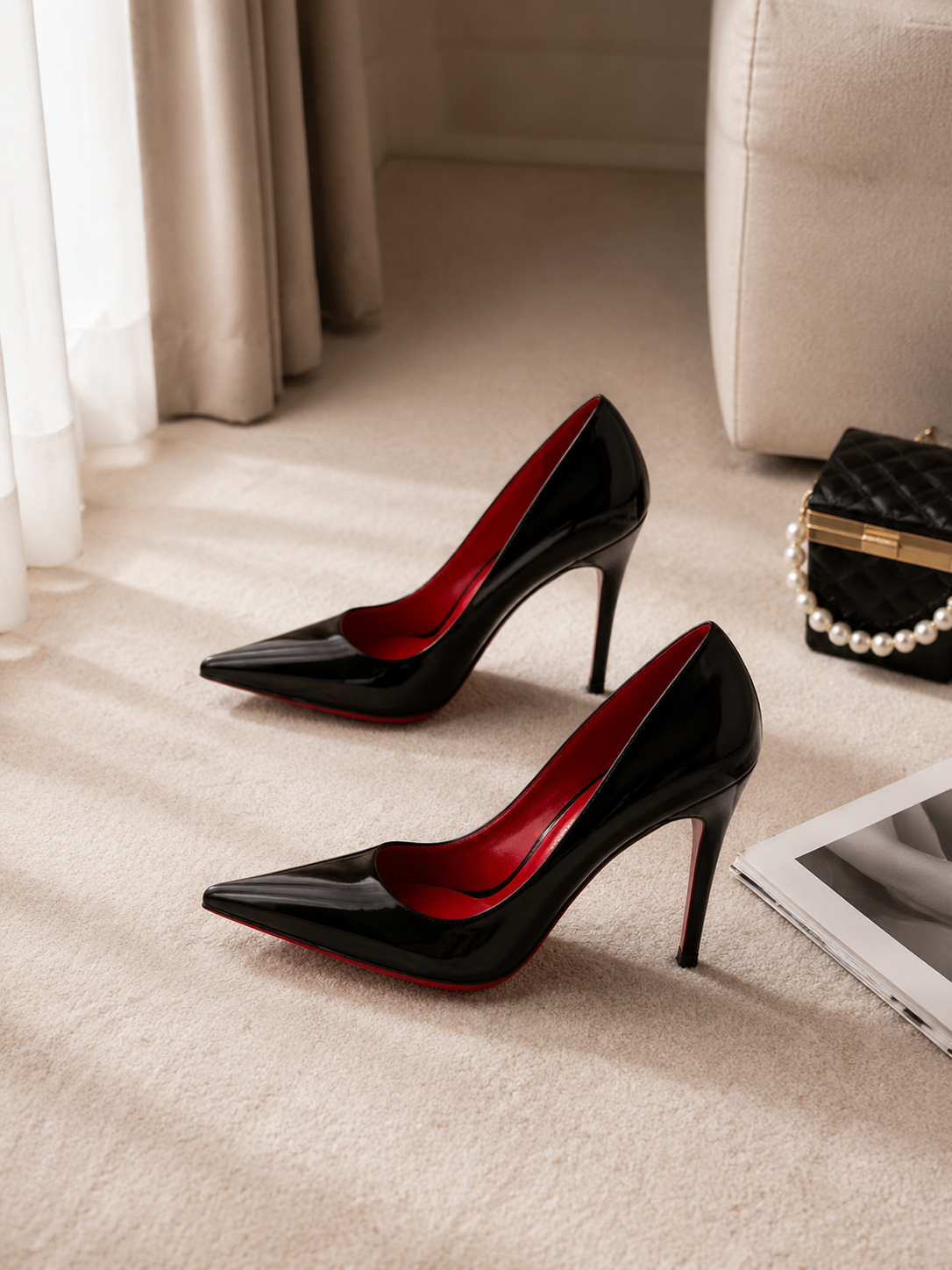 Rouge Élégance Heels