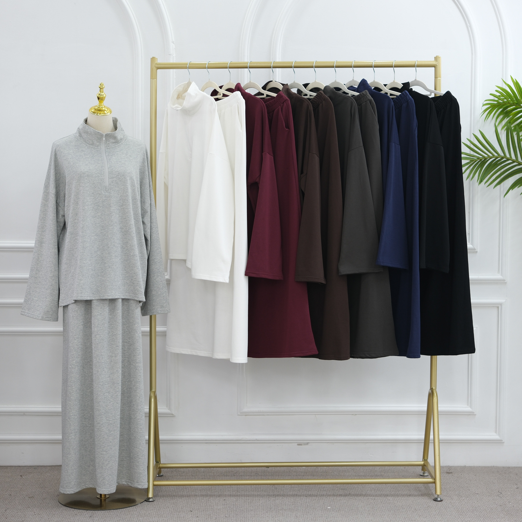 Rollkragen Set Abaya