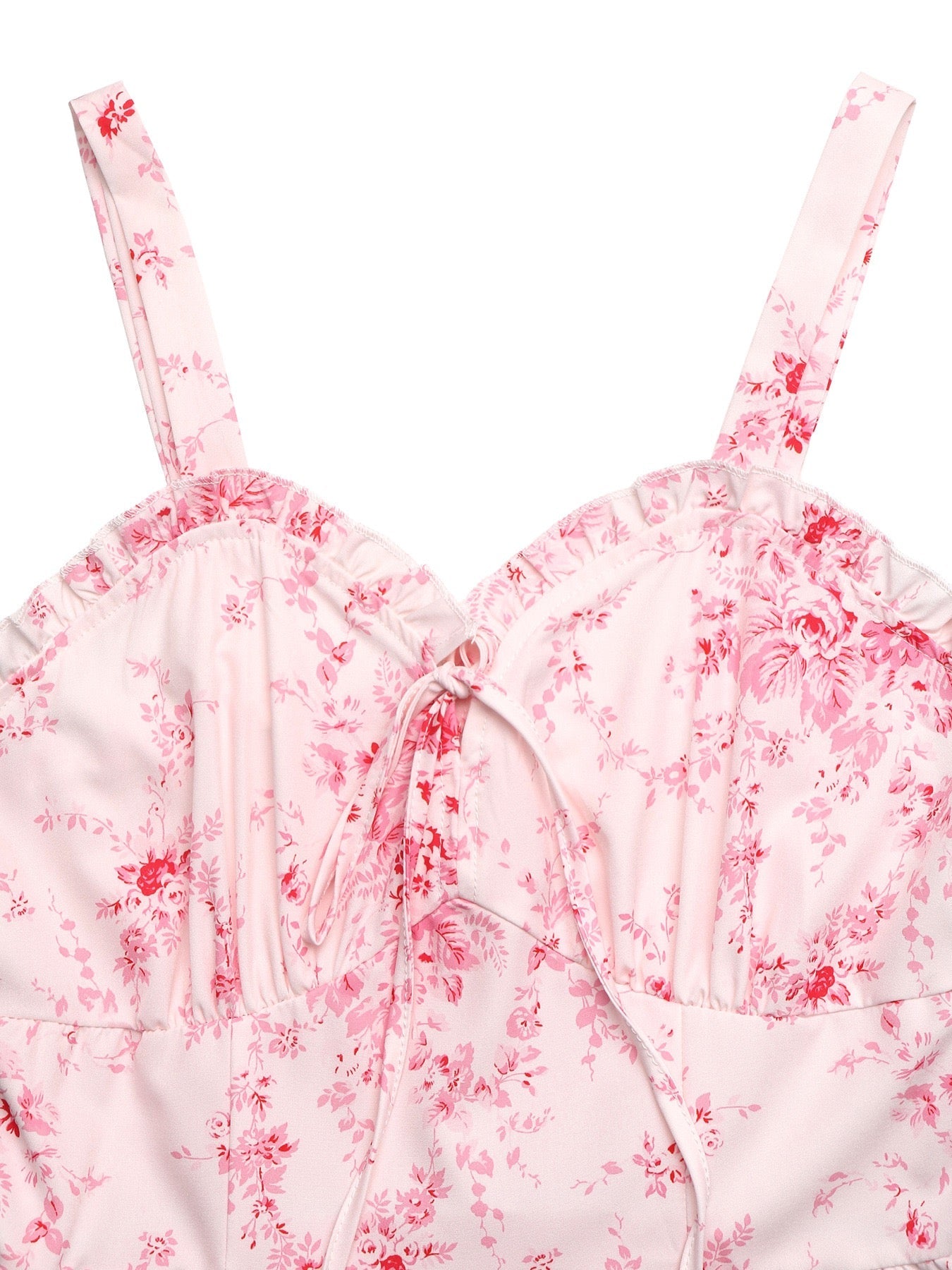 Pink floral dress
