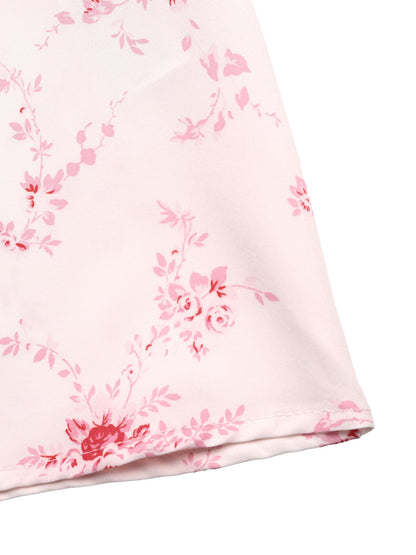 Pink floral dress