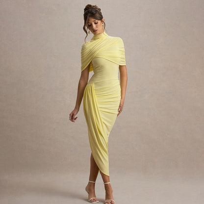 Draped Midi Kleid