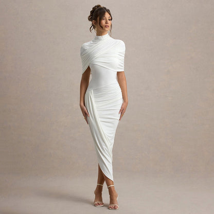Draped Midi Kleid