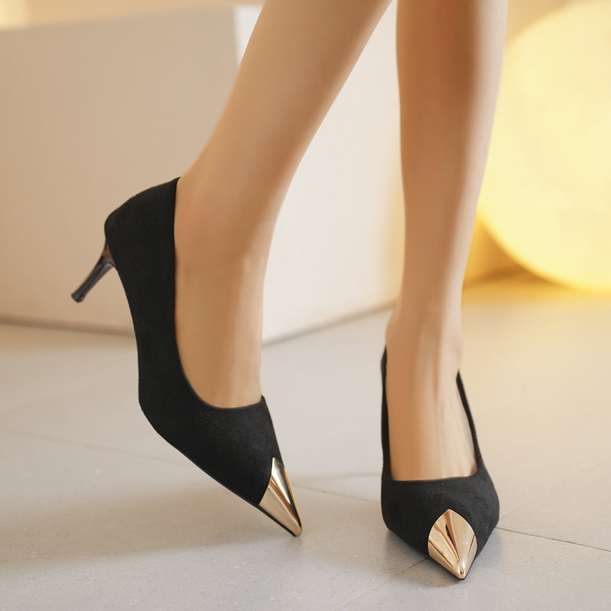 Alcantara High Heels