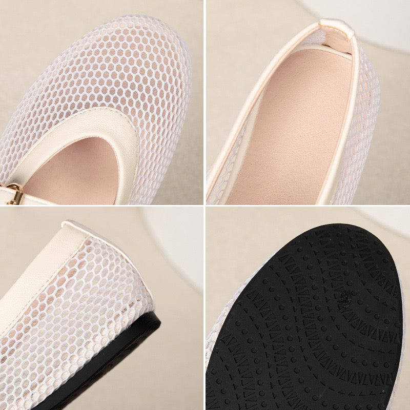 Mesh Ballerina Flat