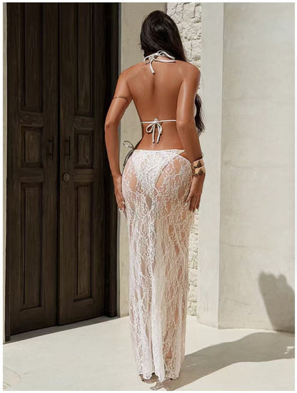 Weiss Spitze Bikini Set
