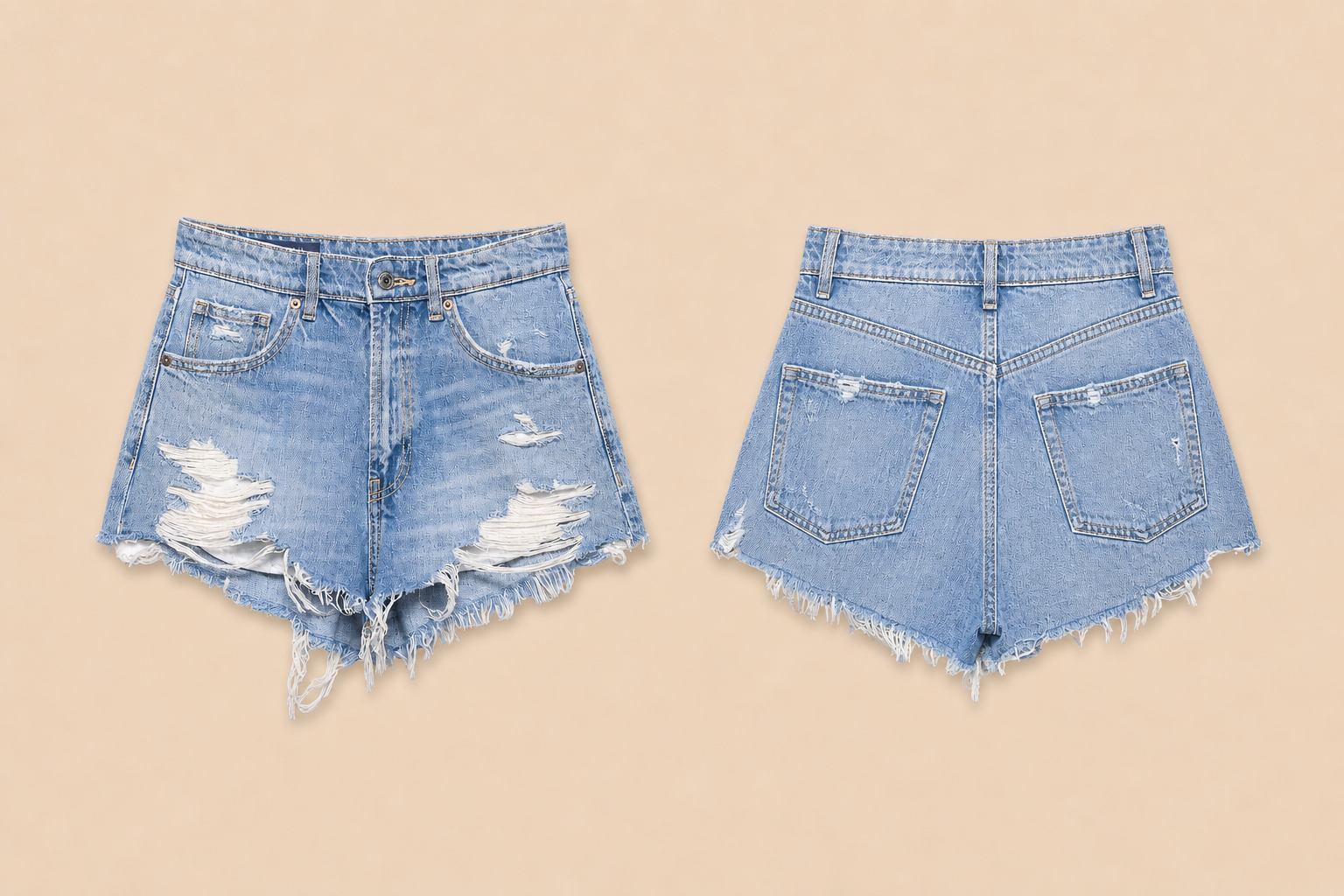 Denim hotpants