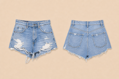 Denim hotpants