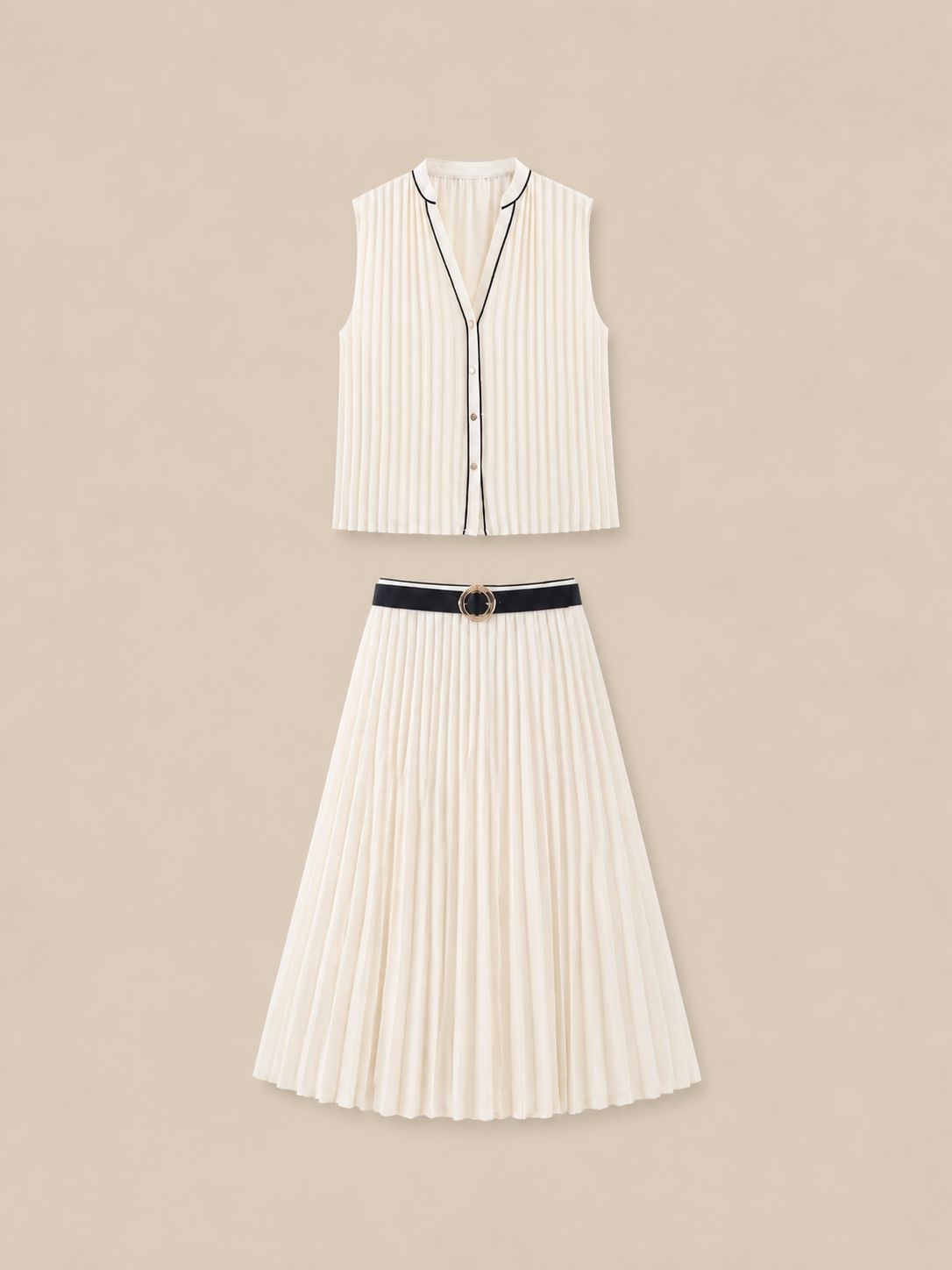 Zaira Pleated Set
