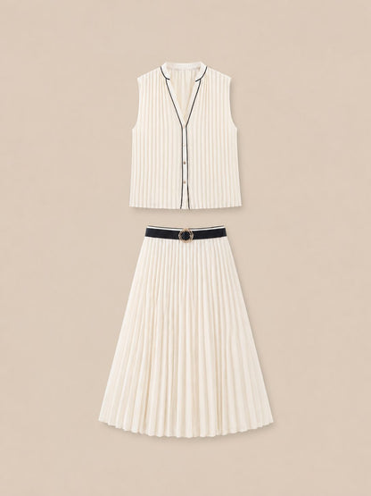 Zaira Pleated Set