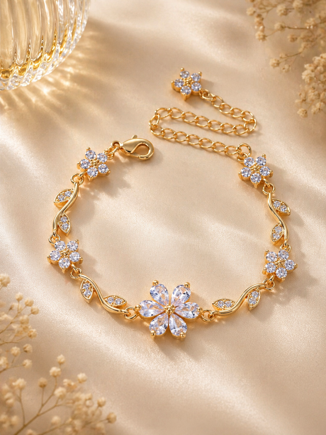 Silver Flower Magic Bracelet