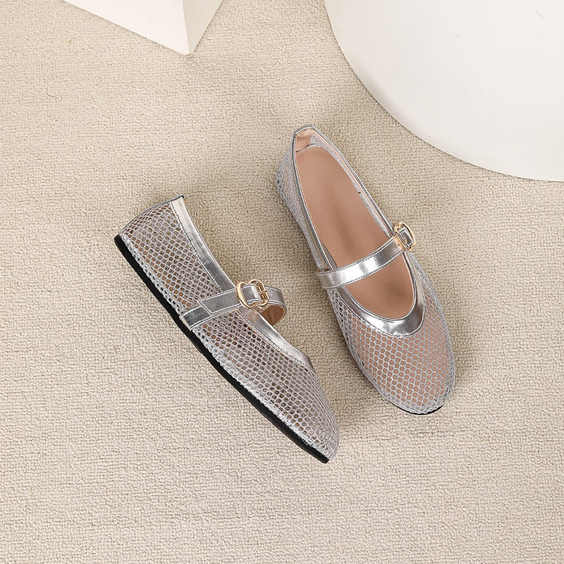 Mesh Ballerina Flat