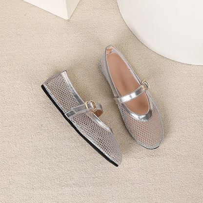 Mesh Ballerina Flat