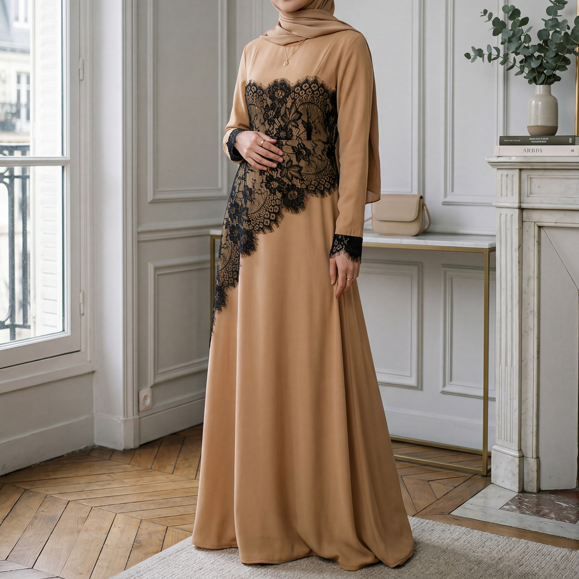 Blüten Spitzen Abaya