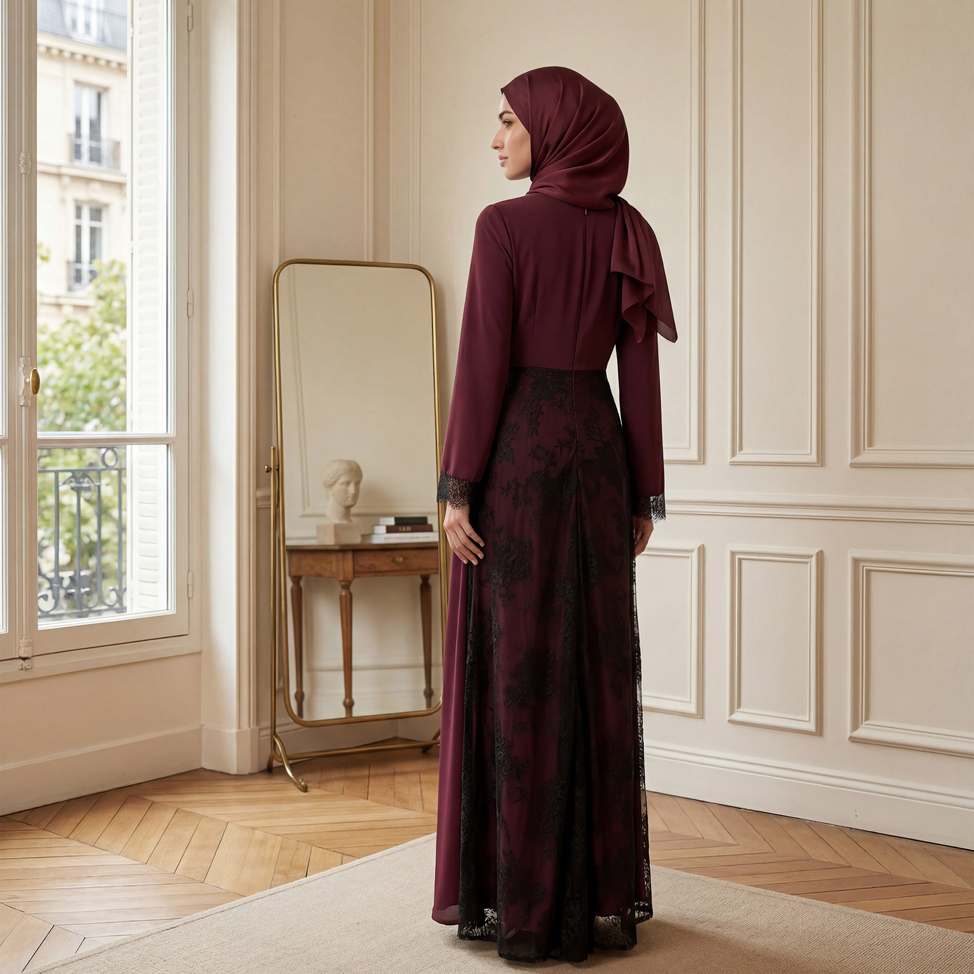 Blüten Spitzen Abaya