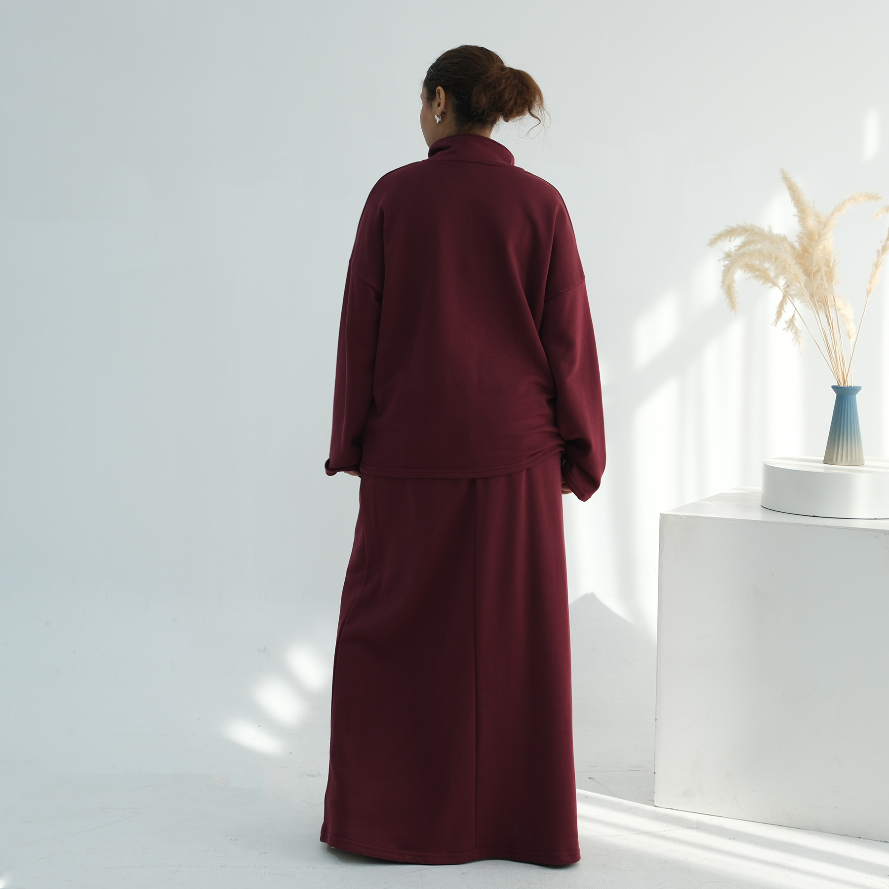 Rollkragen Set Abaya
