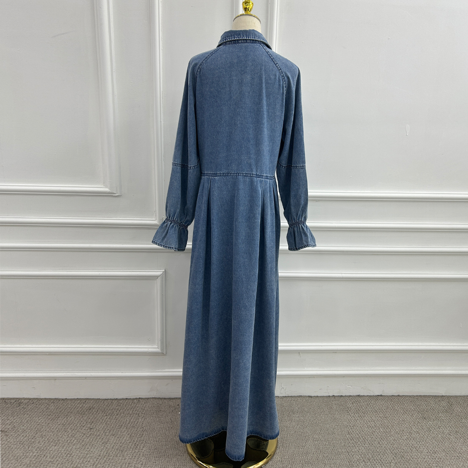 Denim Rüschen Abaya