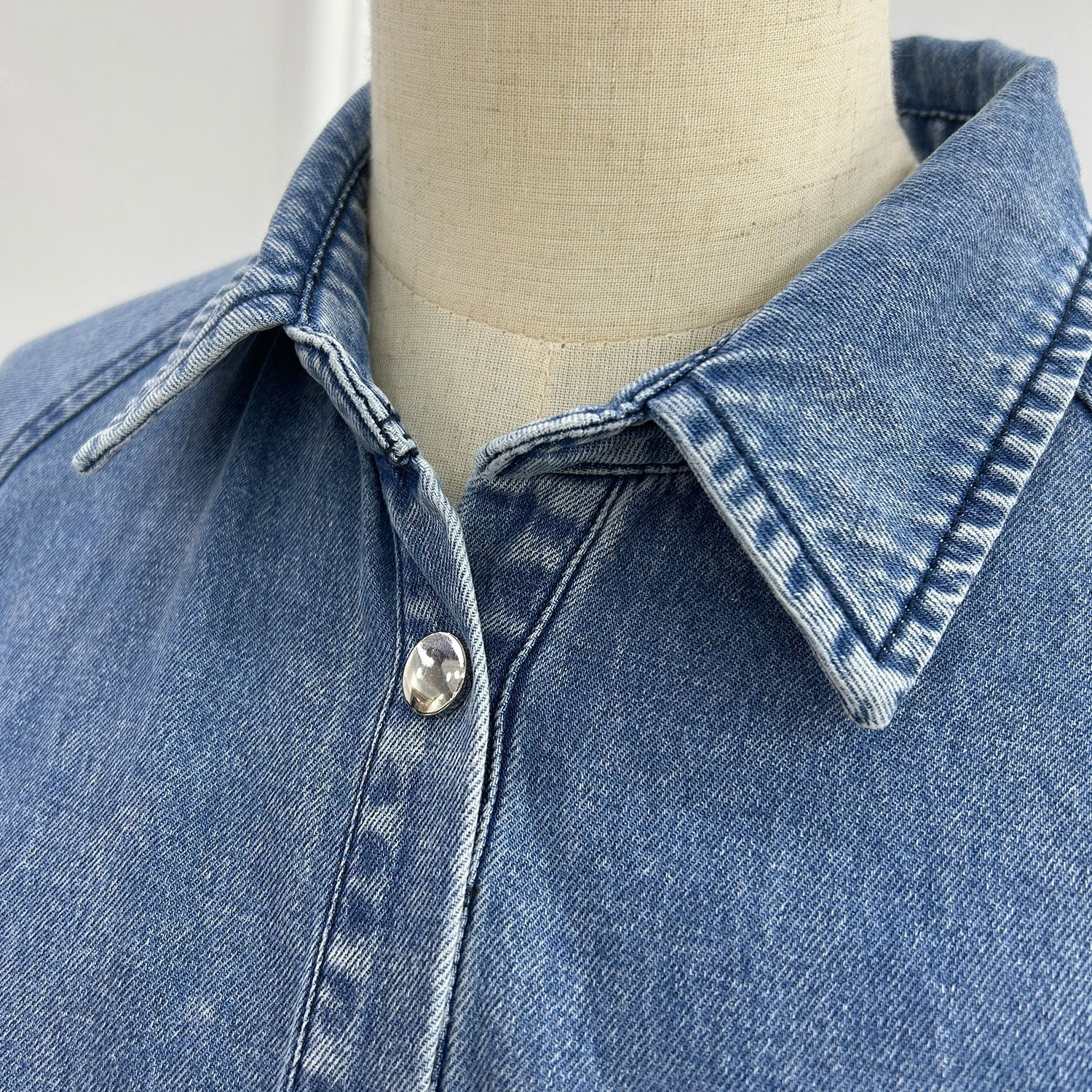 Denim Rüschen Abaya