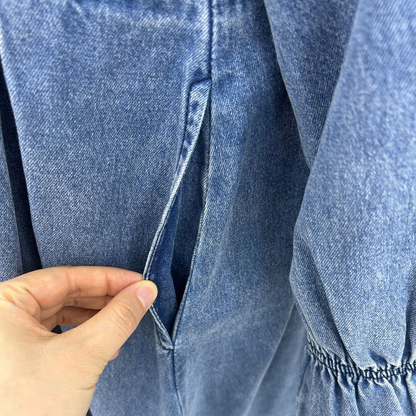 Denim Rüschen Abaya