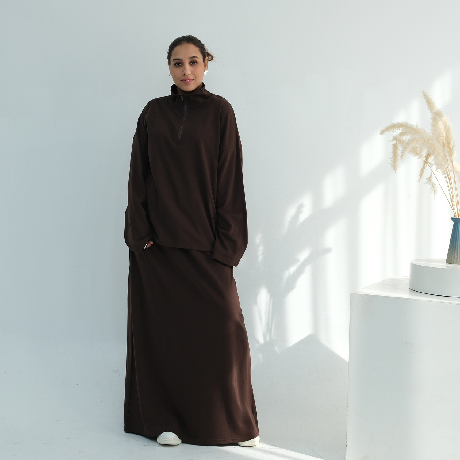 Rollkragen Set Abaya