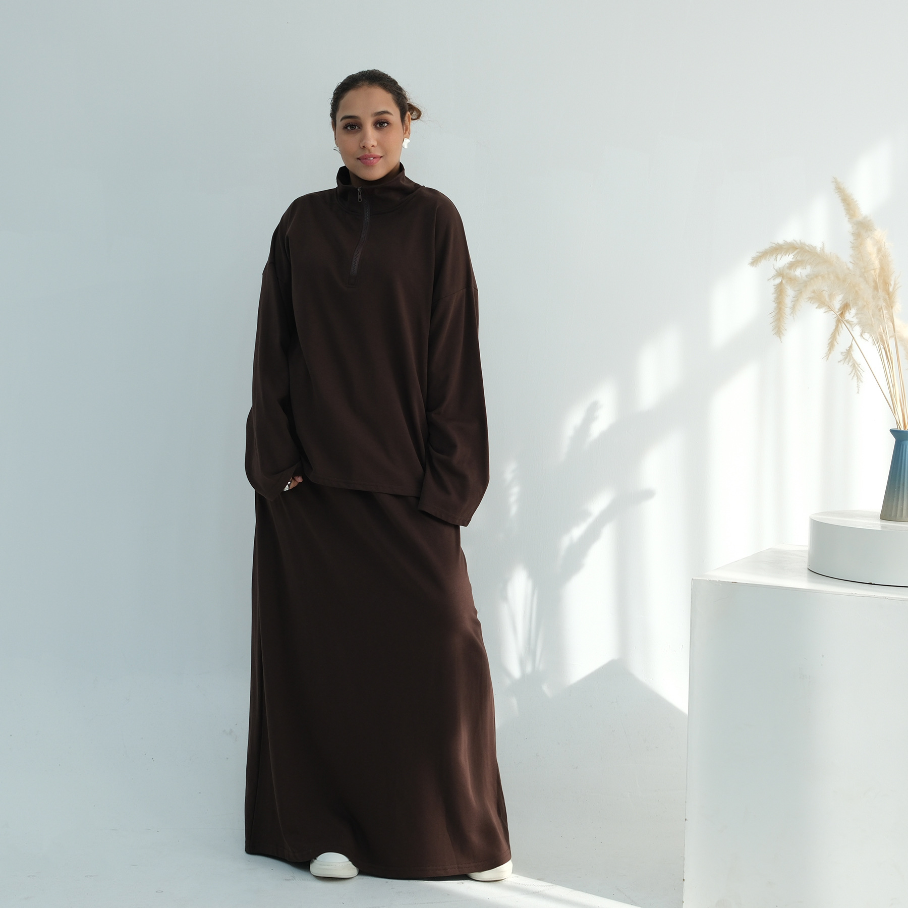 Rollkragen Set Abaya