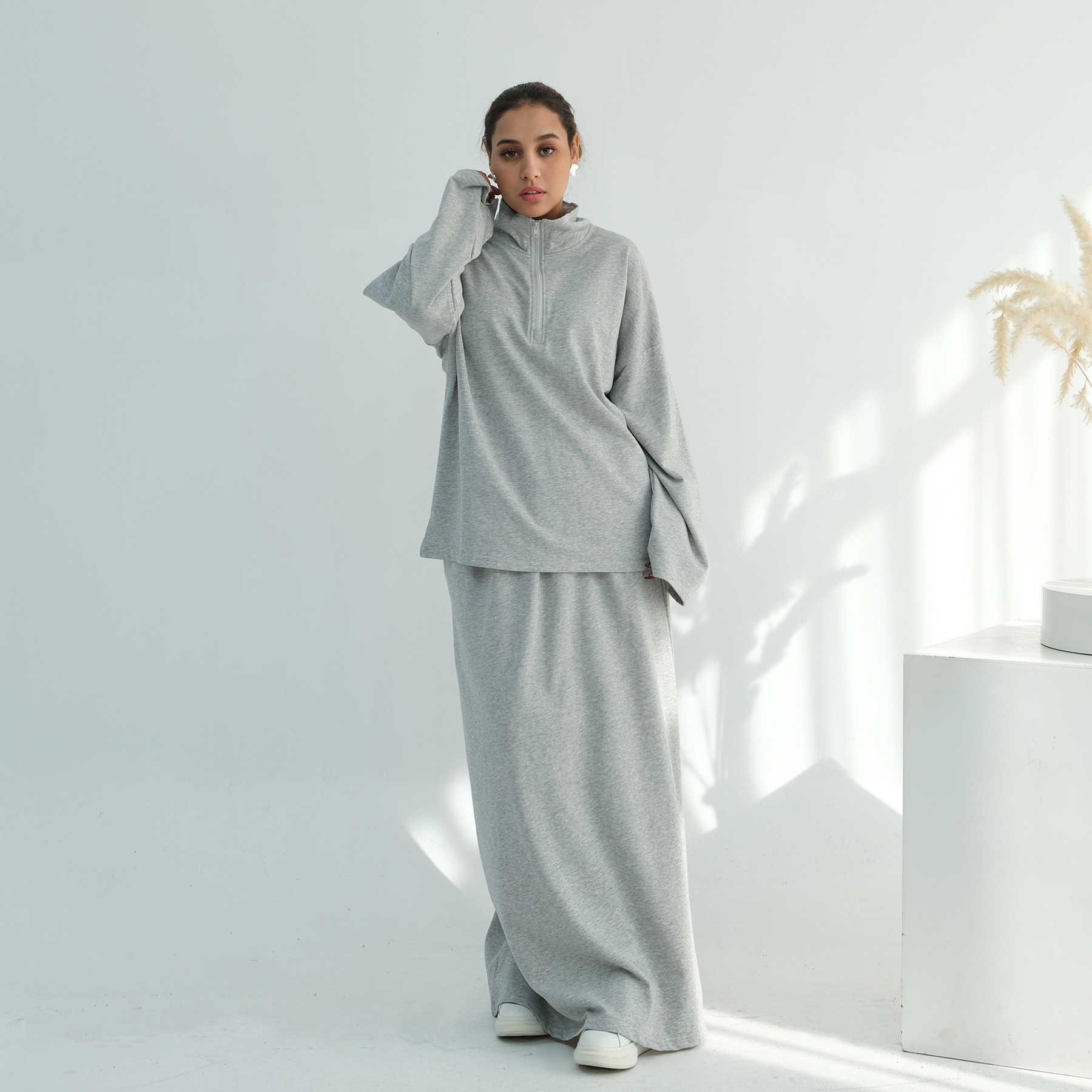 Rollkragen Set Abaya