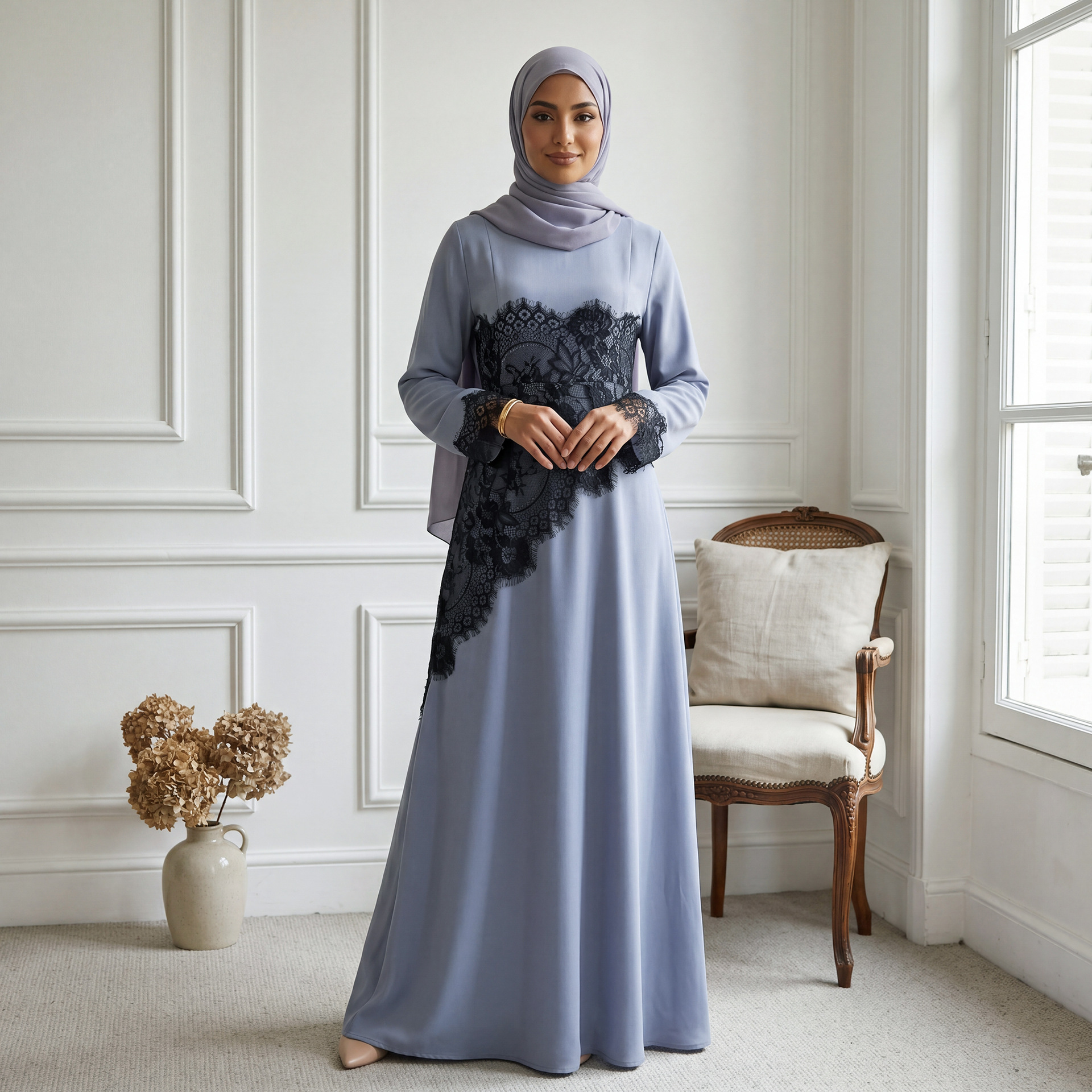 Blüten Spitzen Abaya