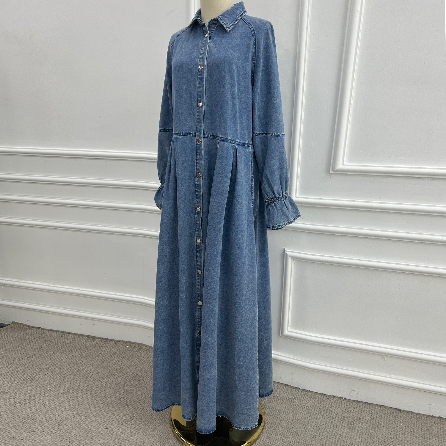 Denim Rüschen Abaya