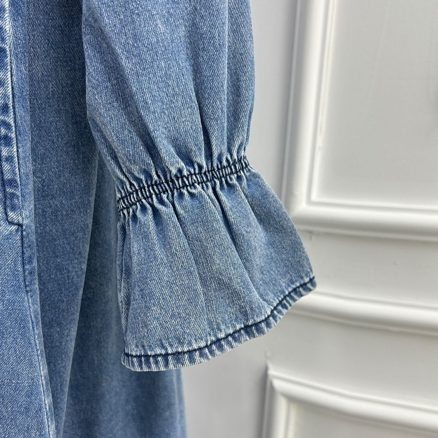 Denim Rüschen Abaya