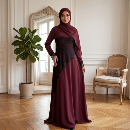 Blüten Spitzen Abaya