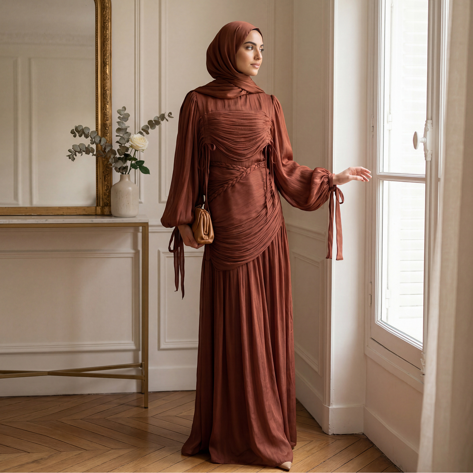 Geflecht Raff Abaya